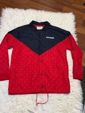 DIAMOND NAVY/RED WINDBREAKER